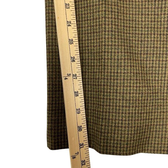 Lauren Ralph Lauren Women's 10 Wool Tweed Dress Pants Brown Houndstooth Lined - Picture 8 of 10
